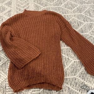 Burnt orange sweater